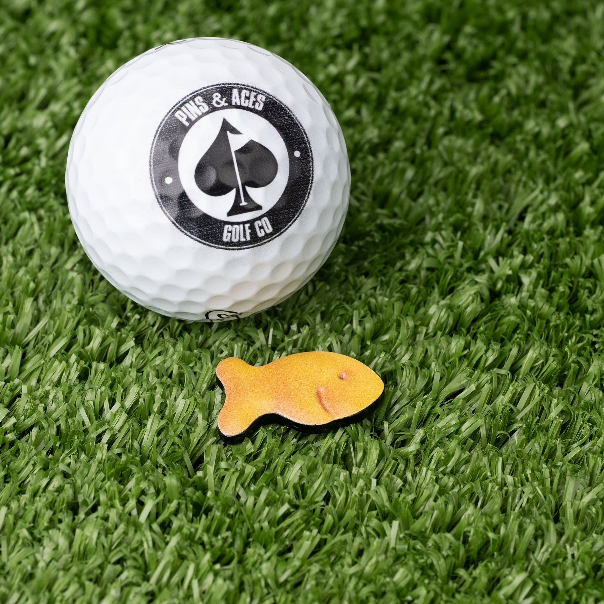 Fish Cracker Ball Marker - Pins and Aces