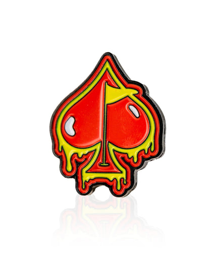Flamin' Spade Ball Marker - Pins and Aces