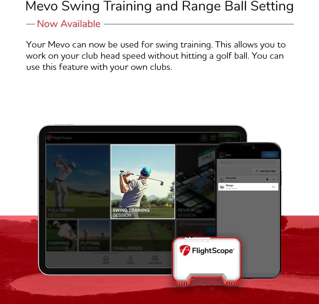 FlightScope Mevo - Portable Personal Launch Monitor for Golf - 