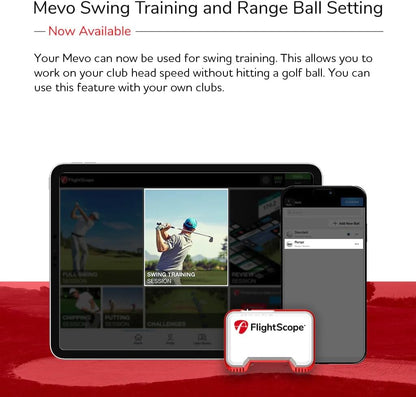 FlightScope Mevo - Portable Personal Launch Monitor for Golf - 