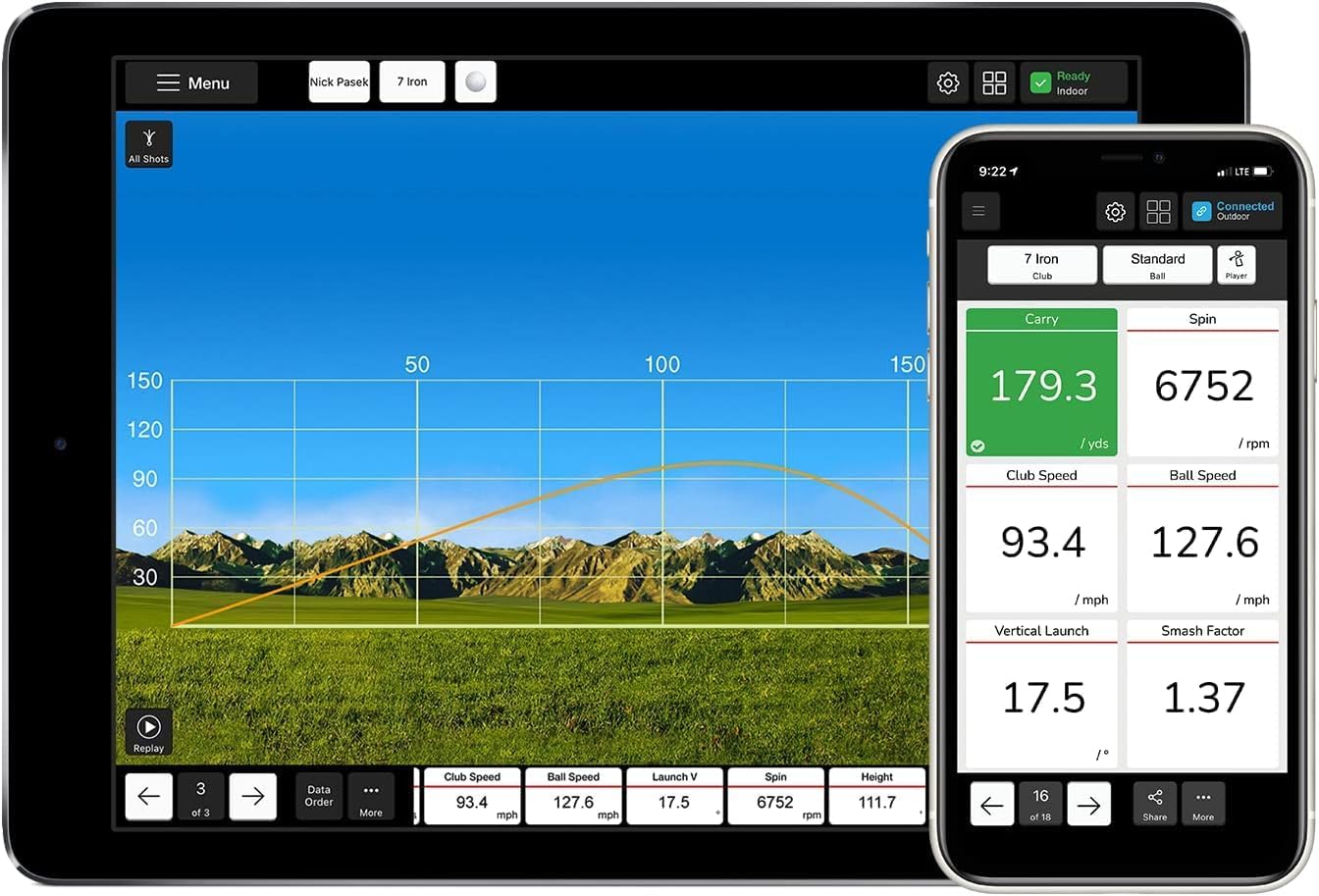 FlightScope Mevo - Portable Personal Launch Monitor for Golf - 