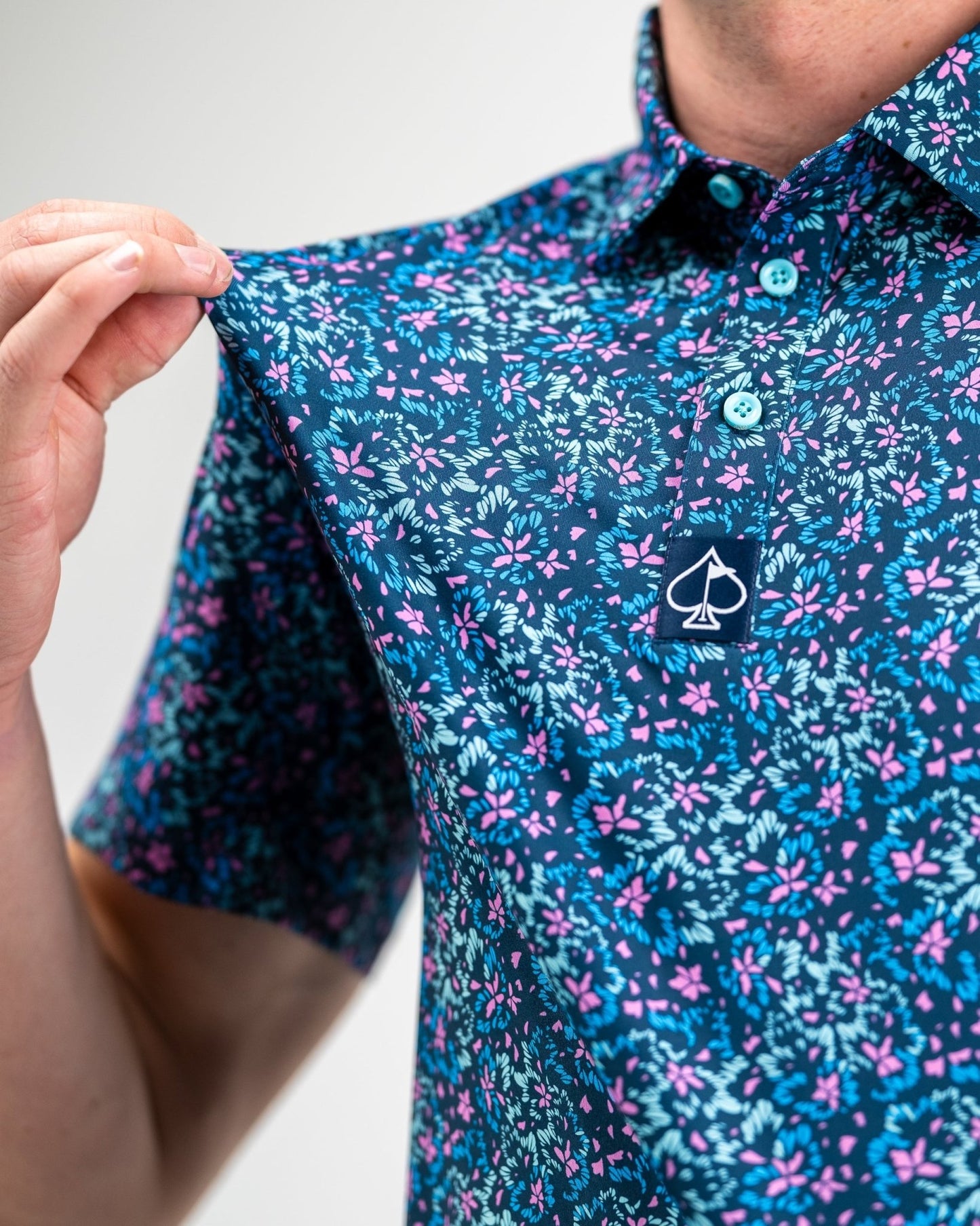 Fluorescent Floral - Pins and Aces