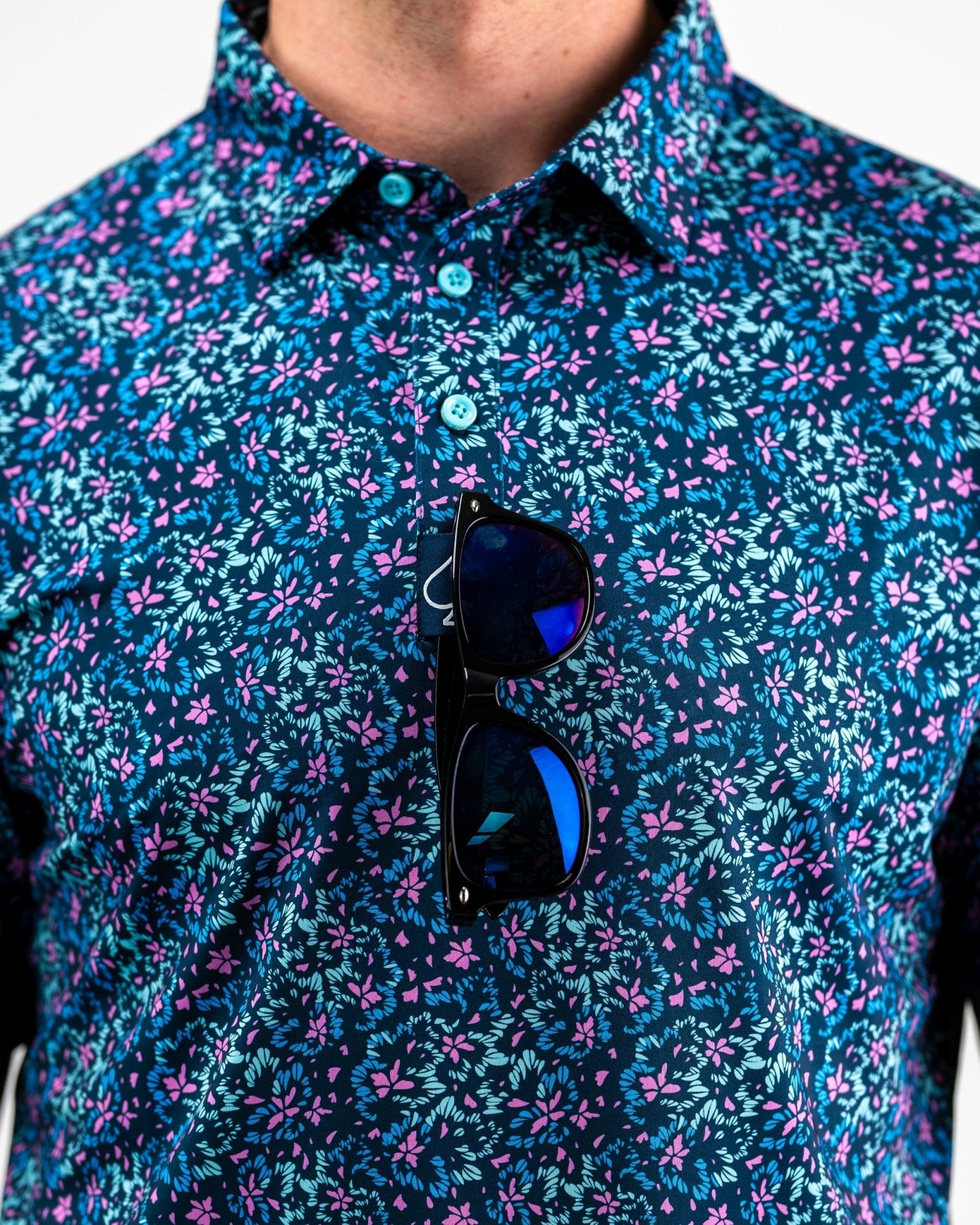 Fluorescent Floral - Pins and Aces