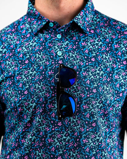 Fluorescent Floral - Pins and Aces