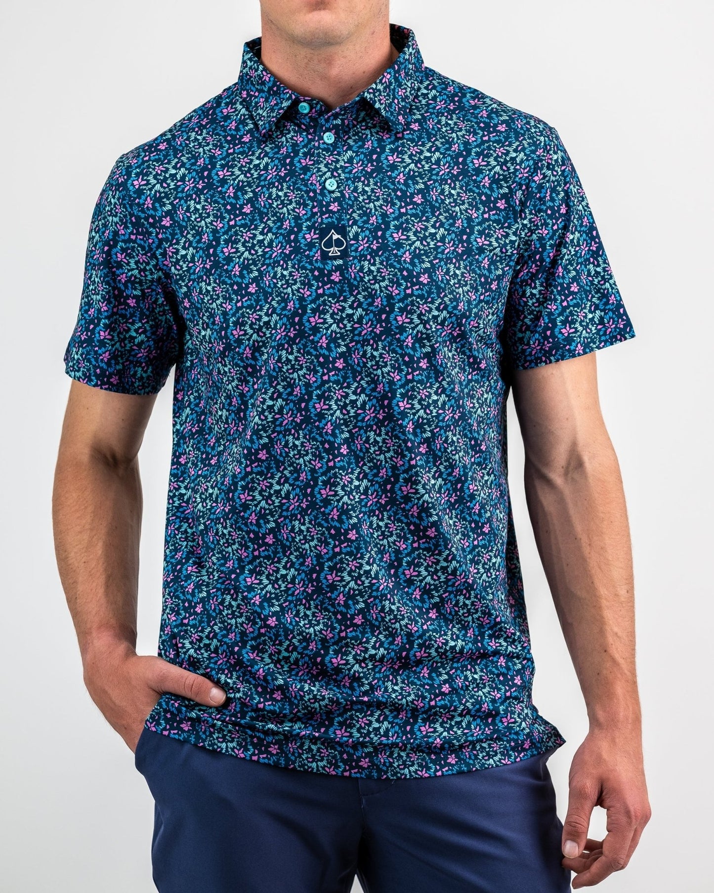 Fluorescent Floral - Pins and Aces