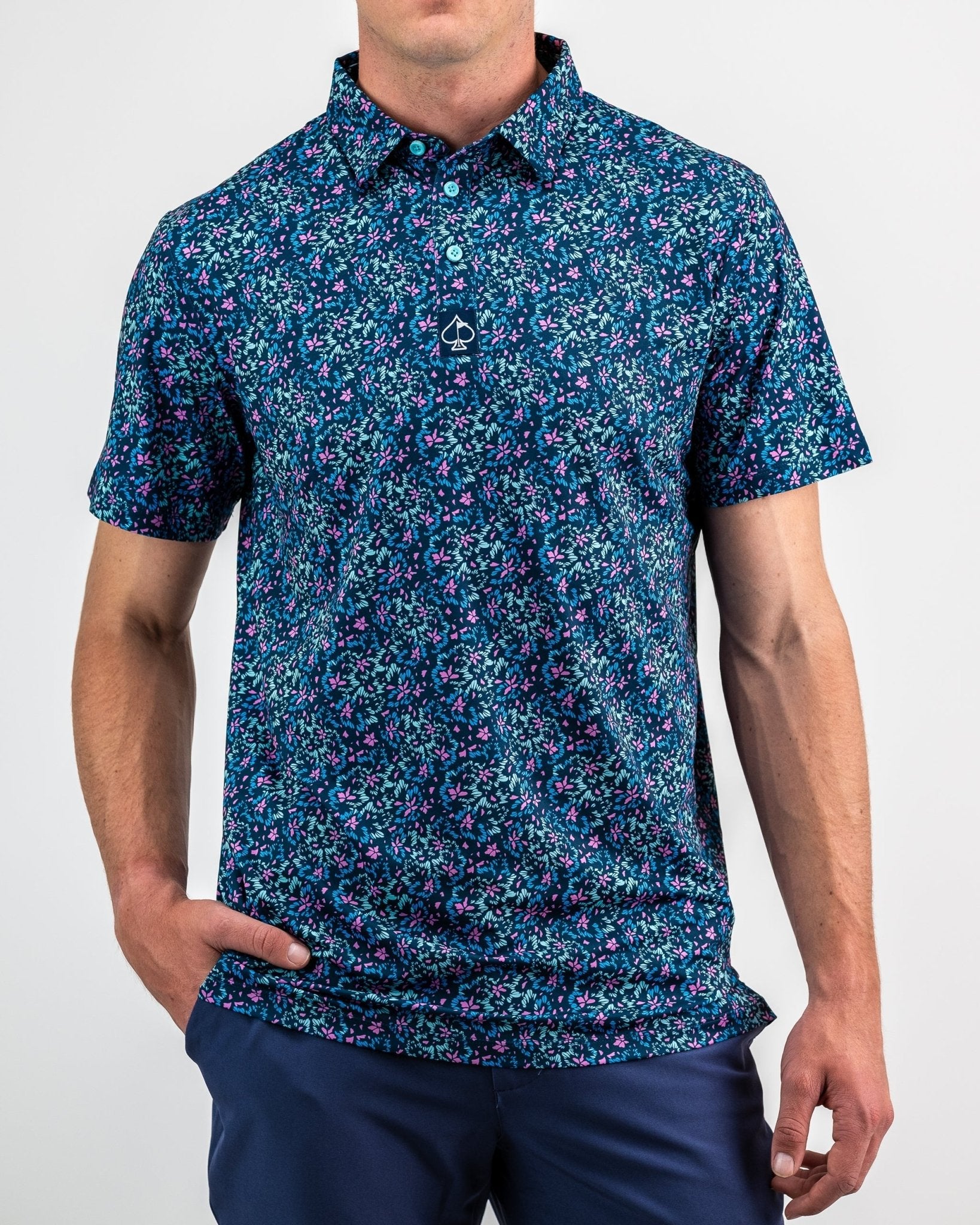 Fluorescent Floral - Pins and Aces
