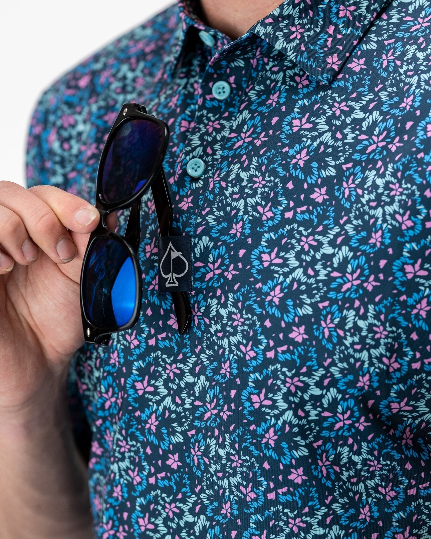 Fluorescent Floral - Pins and Aces