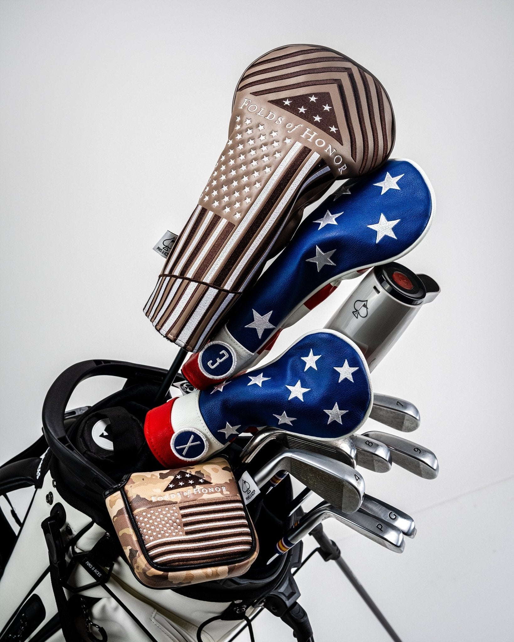 Folds of Honor 2.0 - Mallet Putter Cover - Pins and Aces