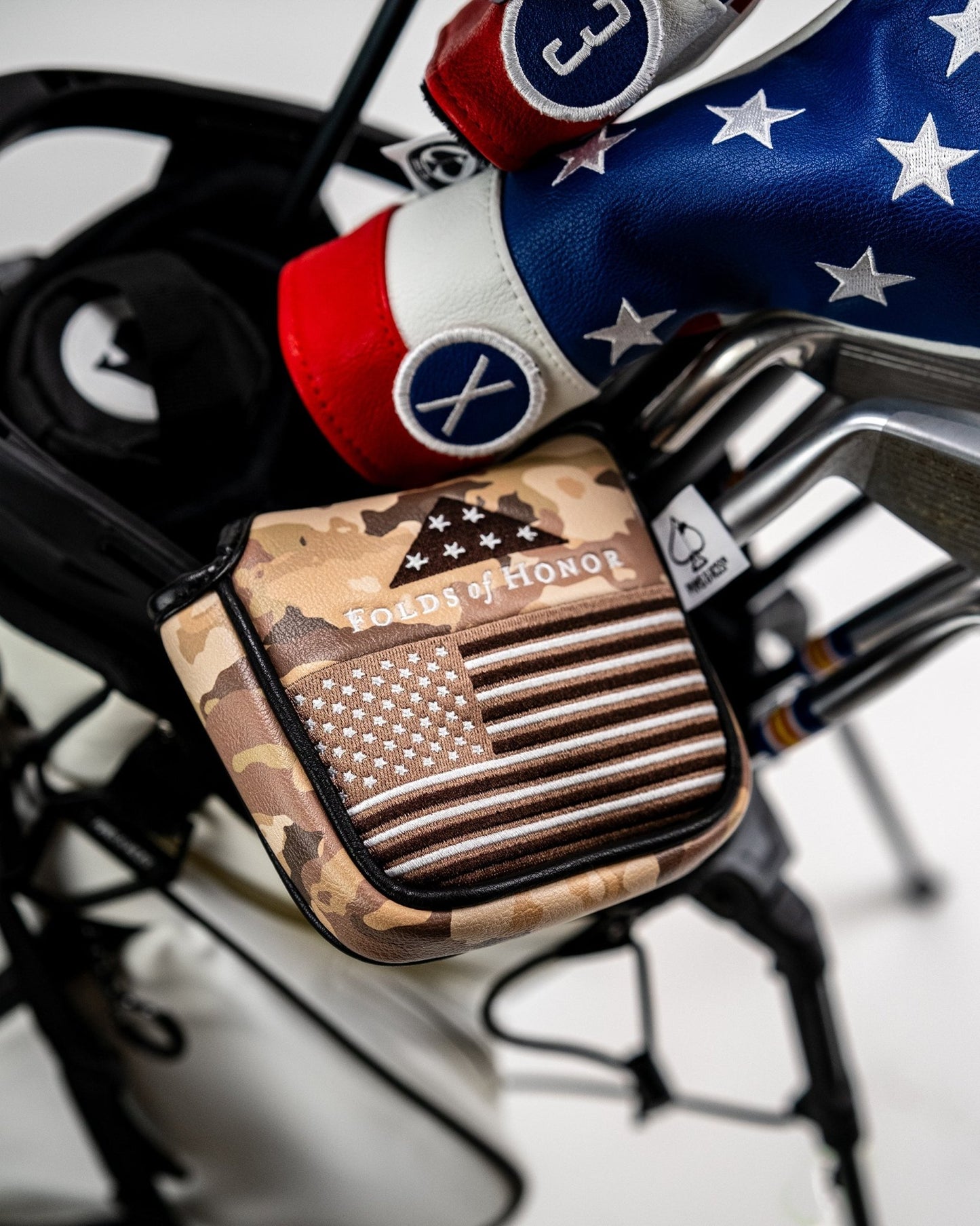 Folds of Honor 2.0 - Mallet Putter Cover - Pins and Aces