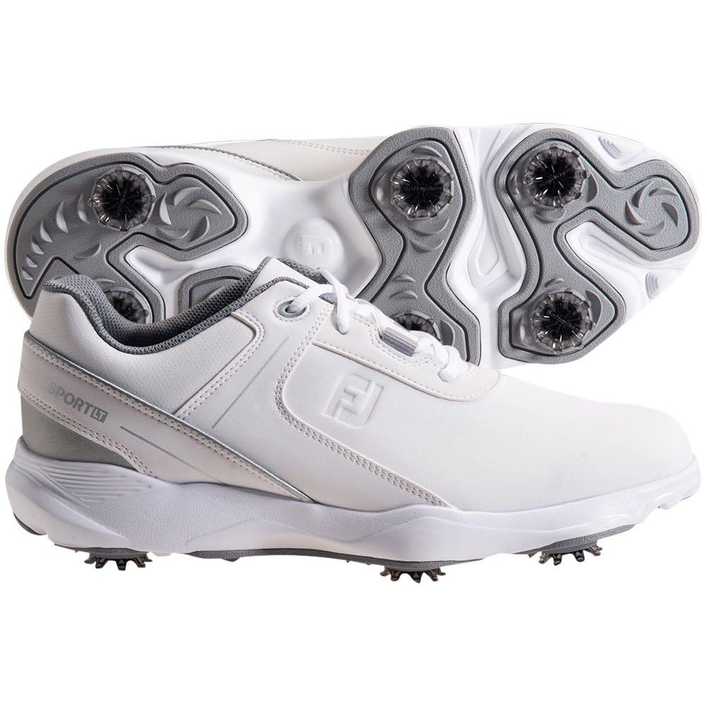 FootJoy Men's Sport Lt Golf Shoes - White|silver - 8