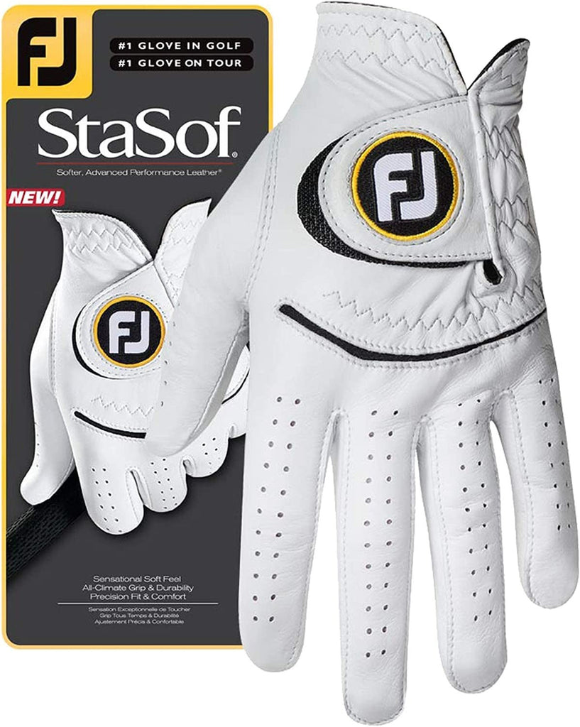 Footjoy Men's StaSof Golf Glove (White) - White - Left