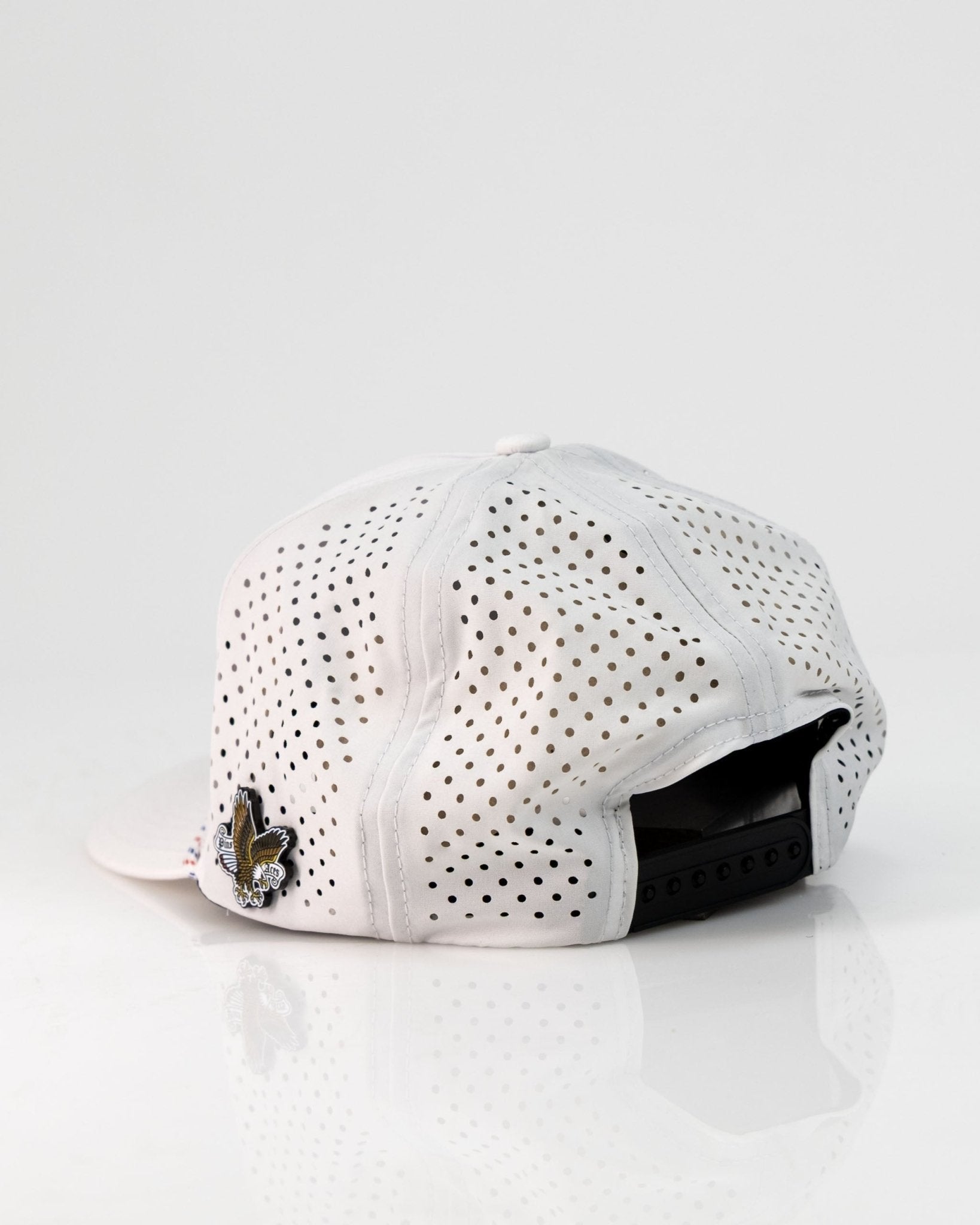 Freedom Eagle White - Perforated Rope Hat - Pins and Aces