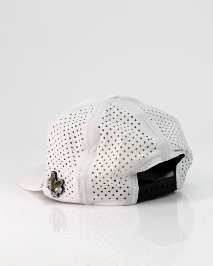 Freedom Eagle White - Perforated Rope Hat - Pins and Aces