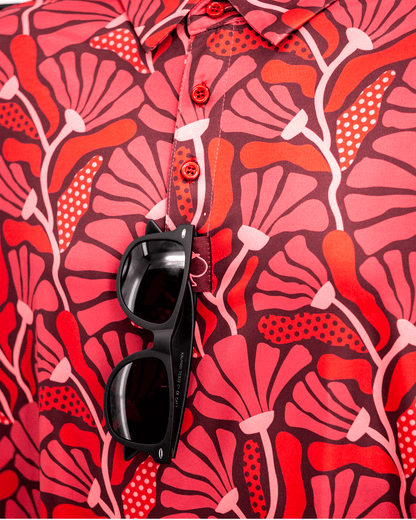 Garden Party Crimson Bloom - Pins and Aces