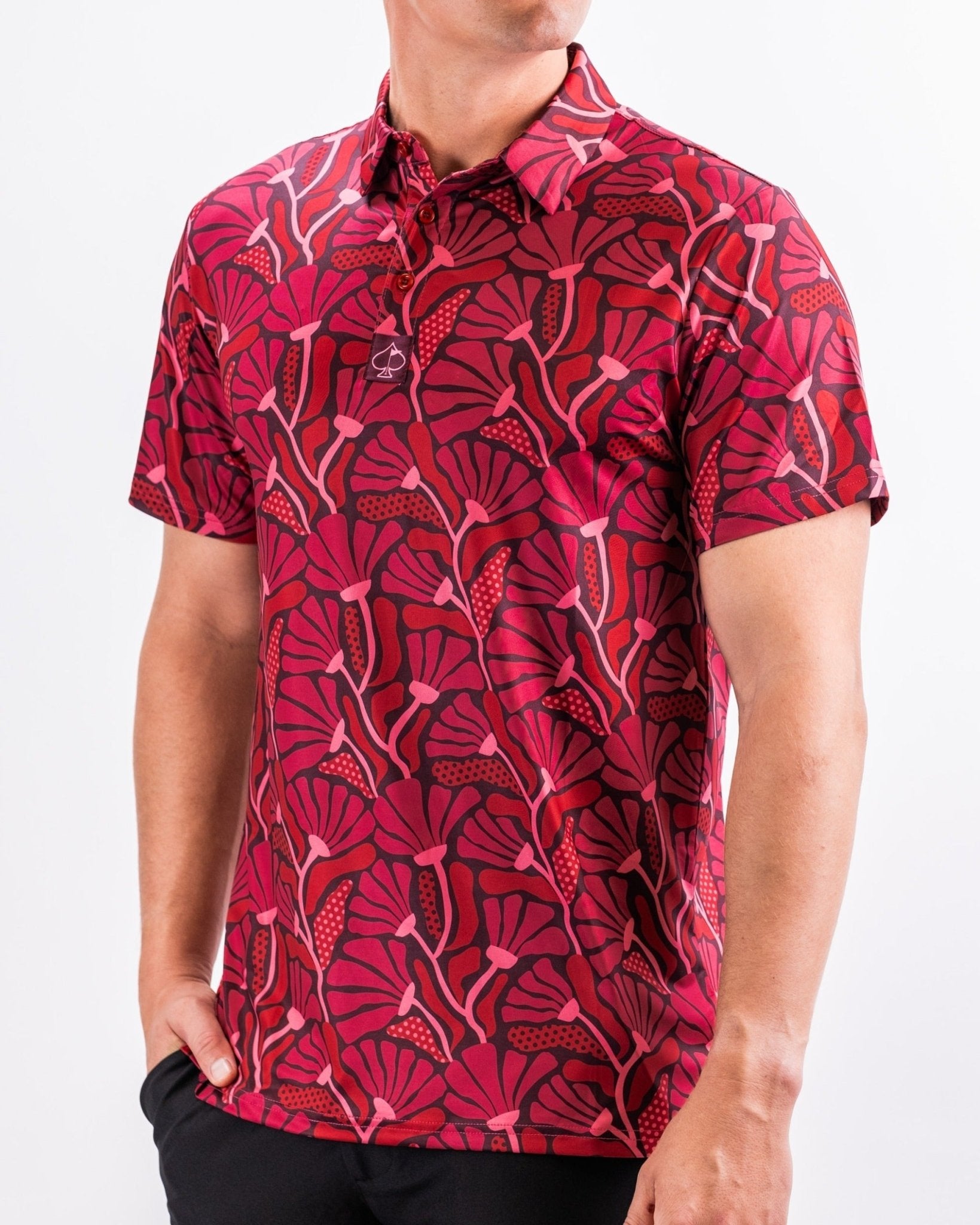 Garden Party Crimson Bloom - Pins and Aces