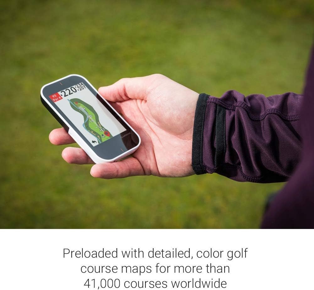 Garmin Approach G80, All-In-One Premium GPS Golf Handheld with Integrated Launch Monitor - Device -