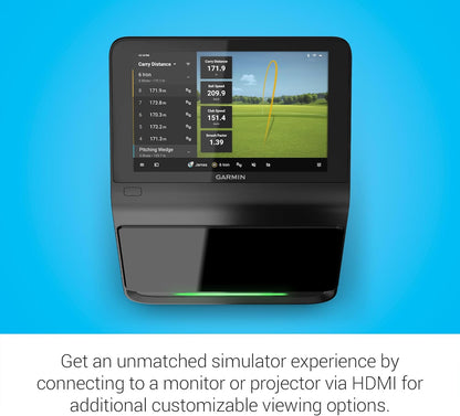 Garmin Approach® R50, Premium Golf Launch Monitor and Simulator, 10" Built - in Color Touchscreen Display - 