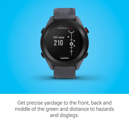 Garmin Approach S12, Easy - to - Use GPS Golf Watch, 42k+ Preloaded Courses, Black - Black - 
