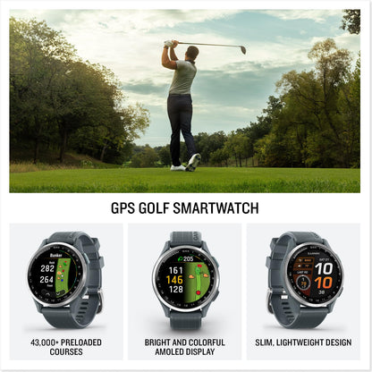 Garmin Approach® S50, Advanced Golf GPS Smartwatch, AMOLED Display - Garmin