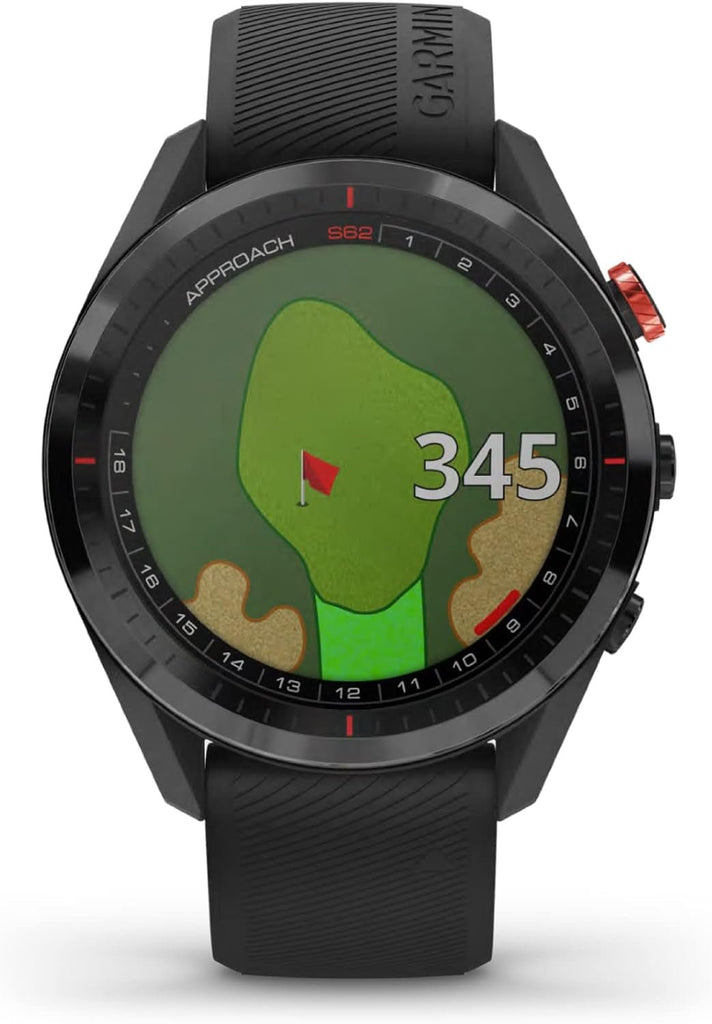 Garmin Approach S62, Premium Golf GPS Watch, Built-In Virtual Caddie - Black - Watch Only
