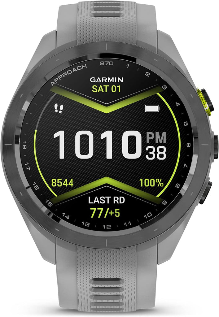 Garmin Approach S70, Premium GPS Golf Watch - Powder Gray - 42 Mm