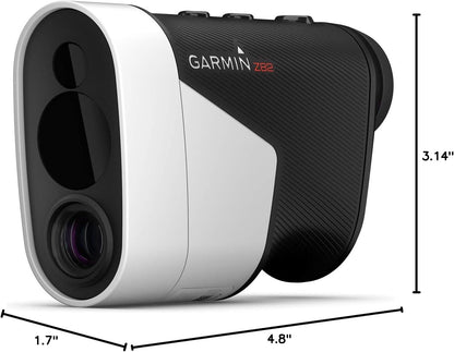 Garmin Approach Z82, Golf GPS Laser Range Finder, Accuracy Within 10” of The Flag, 2 - D Course Overlays - Garmin