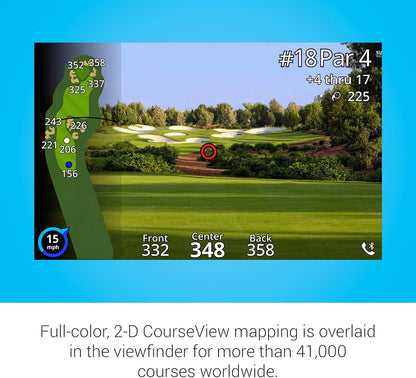 Garmin Approach Z82, Golf GPS Laser Range Finder, Accuracy Within 10” of The Flag, 2 - D Course Overlays - Garmin