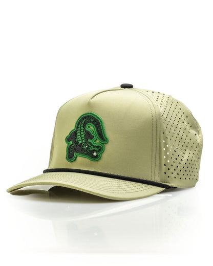 Gator Olive - Perforated Rope Hat - Pins and Aces