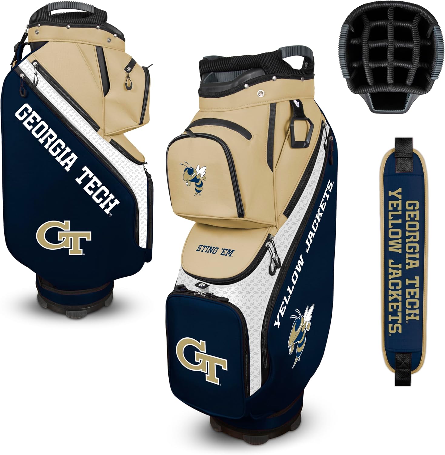 Georgia Tech Clubhouse Cooler Cart Bag NCAA |Team Effort - Team Effort