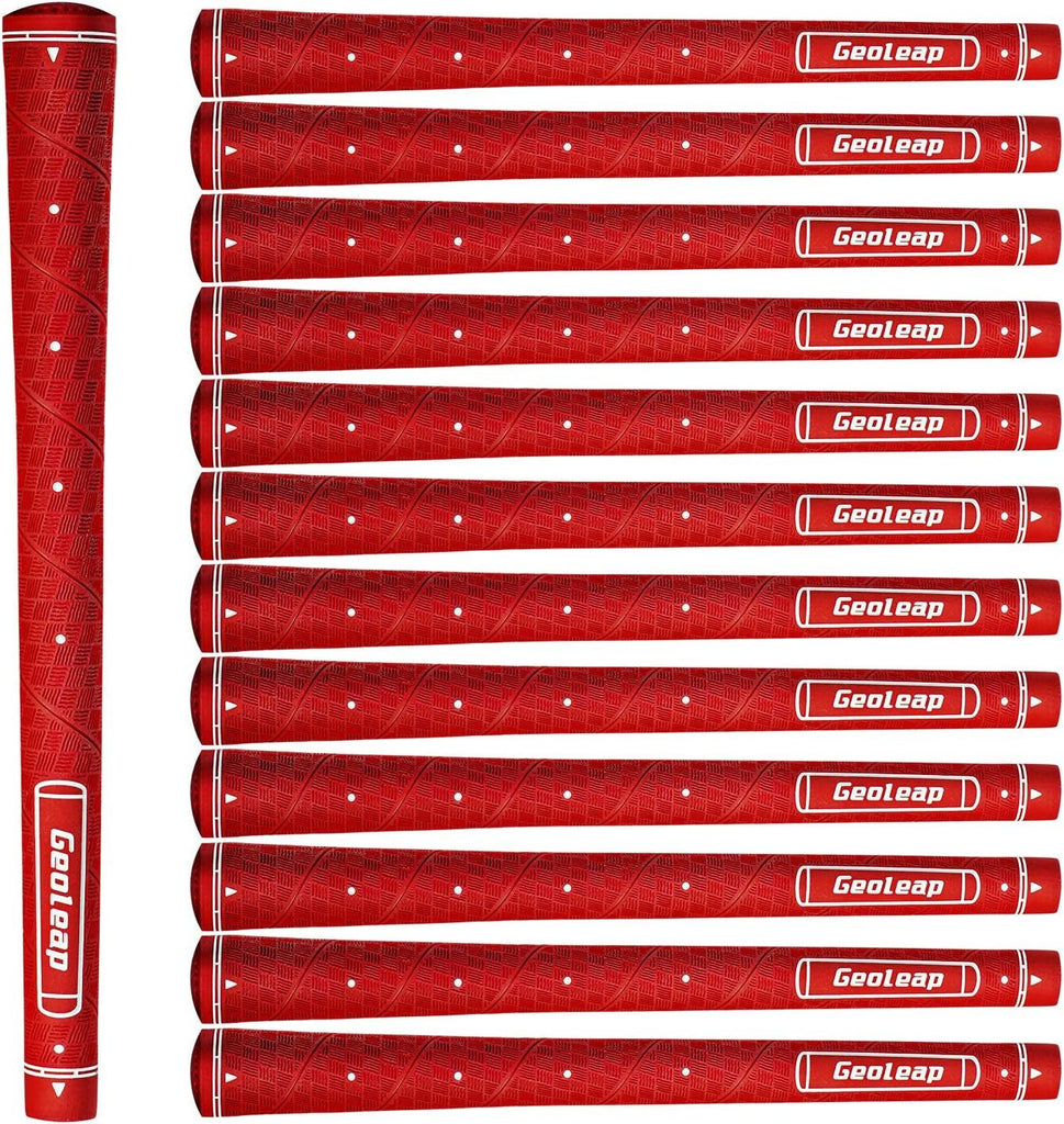 Glory-M Golf Grips- Set of 13 - Red - Standard