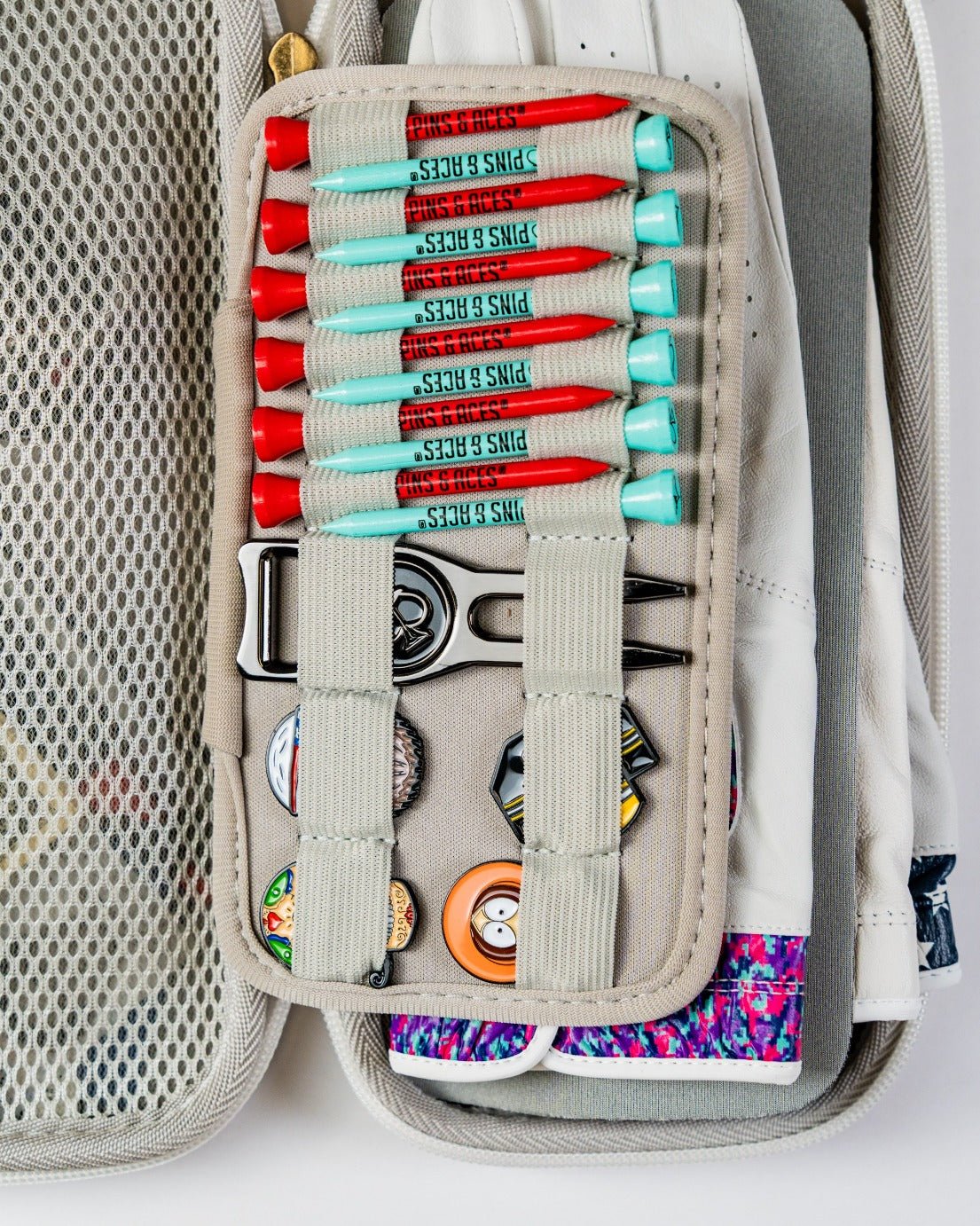 Glove & Accessory Caddie - Gray - Pins and Aces