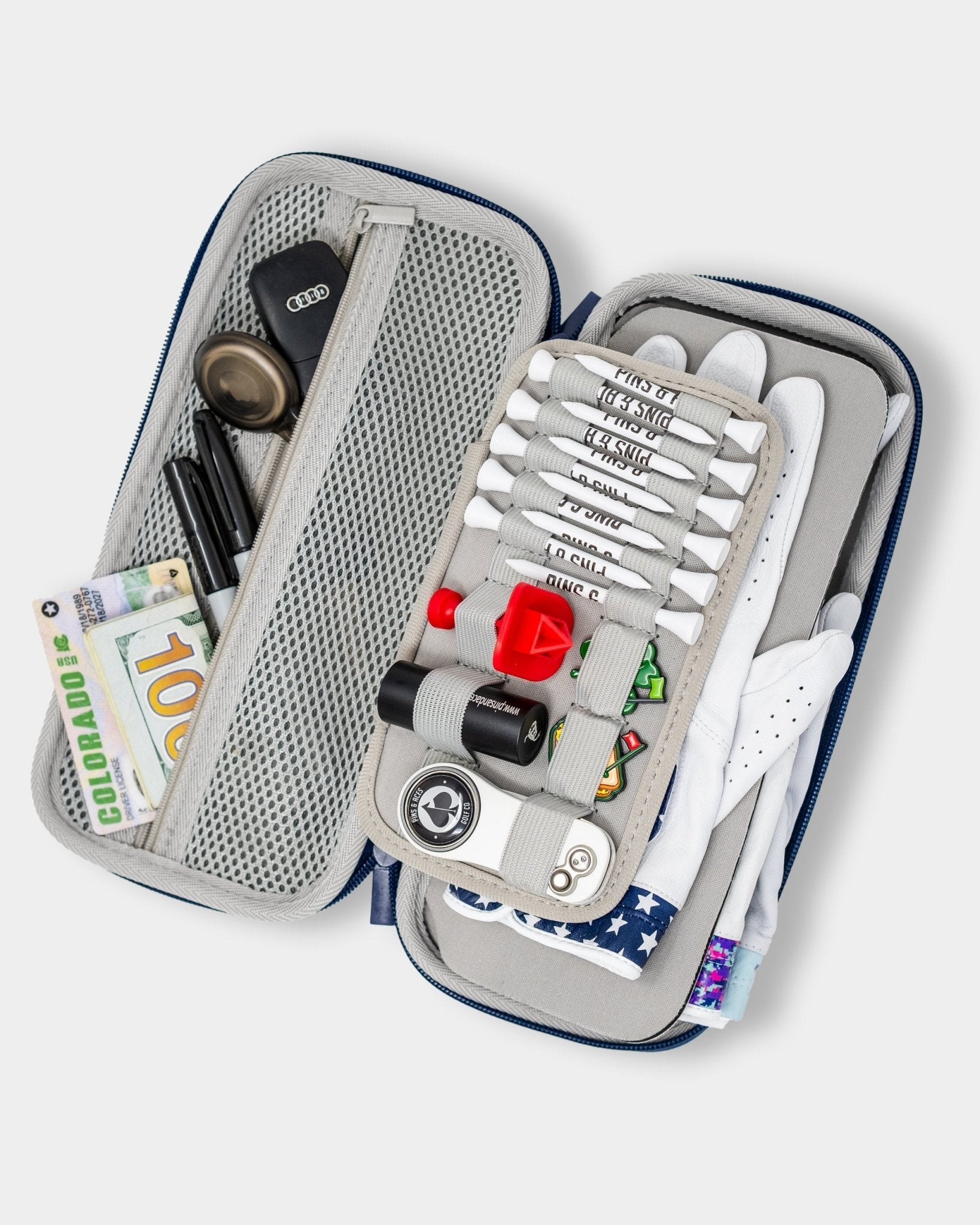 Glove & Accessory Caddie - Gray - Pins and Aces