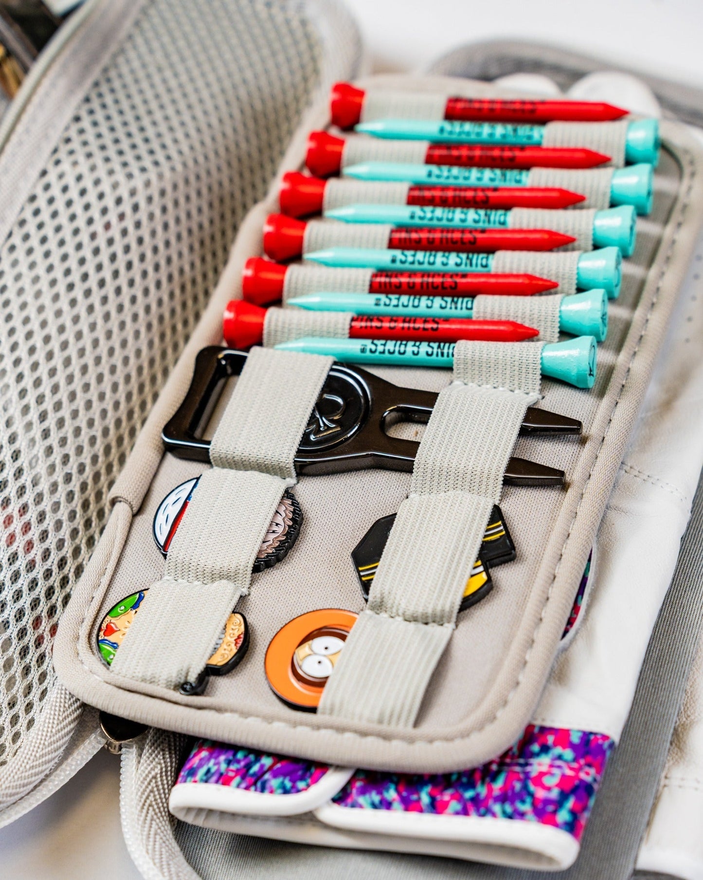 Glove & Accessory Caddie - Gray - Pins and Aces