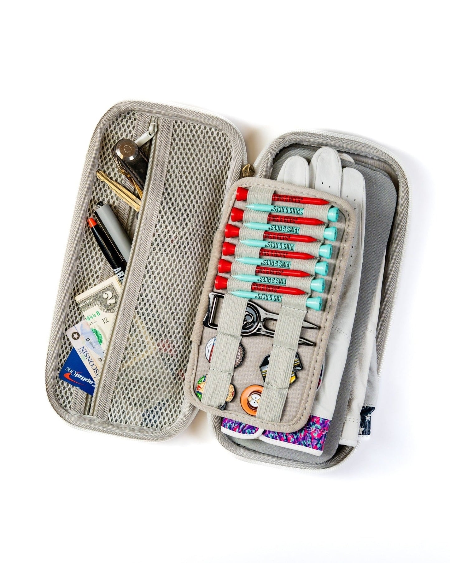 Glove & Accessory Caddie - Gray - Pins and Aces