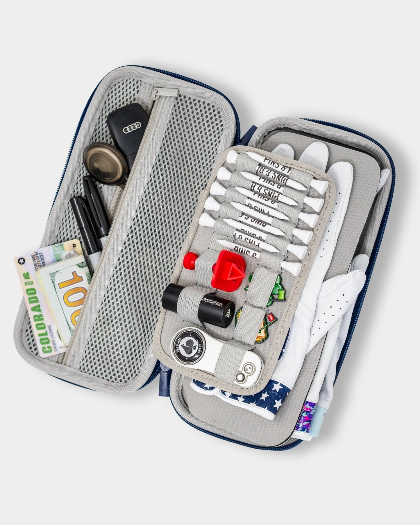 Glove & Accessory Caddie - Gray - Pins and Aces