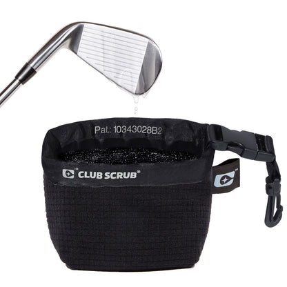 Golf Club and Golf Ball Cleaning Bag - Black - Microfiber Pro
