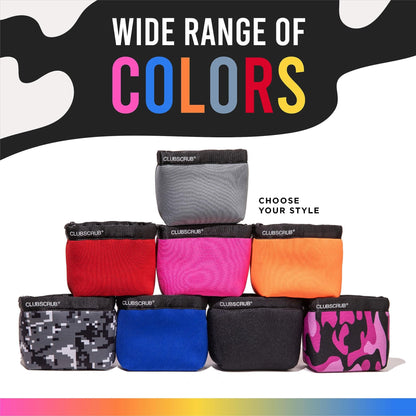 Golf Club and Golf Ball Cleaning Bag - Red - Microfiber Pro