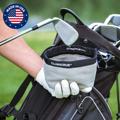 Golf Club and Golf Ball Cleaning Bag - Red - Microfiber Pro