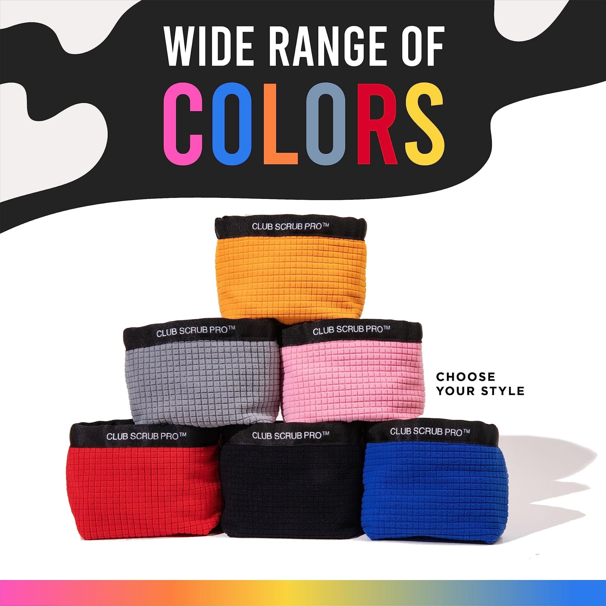 Golf Club and Golf Ball Cleaning Bag - Red - Microfiber Pro