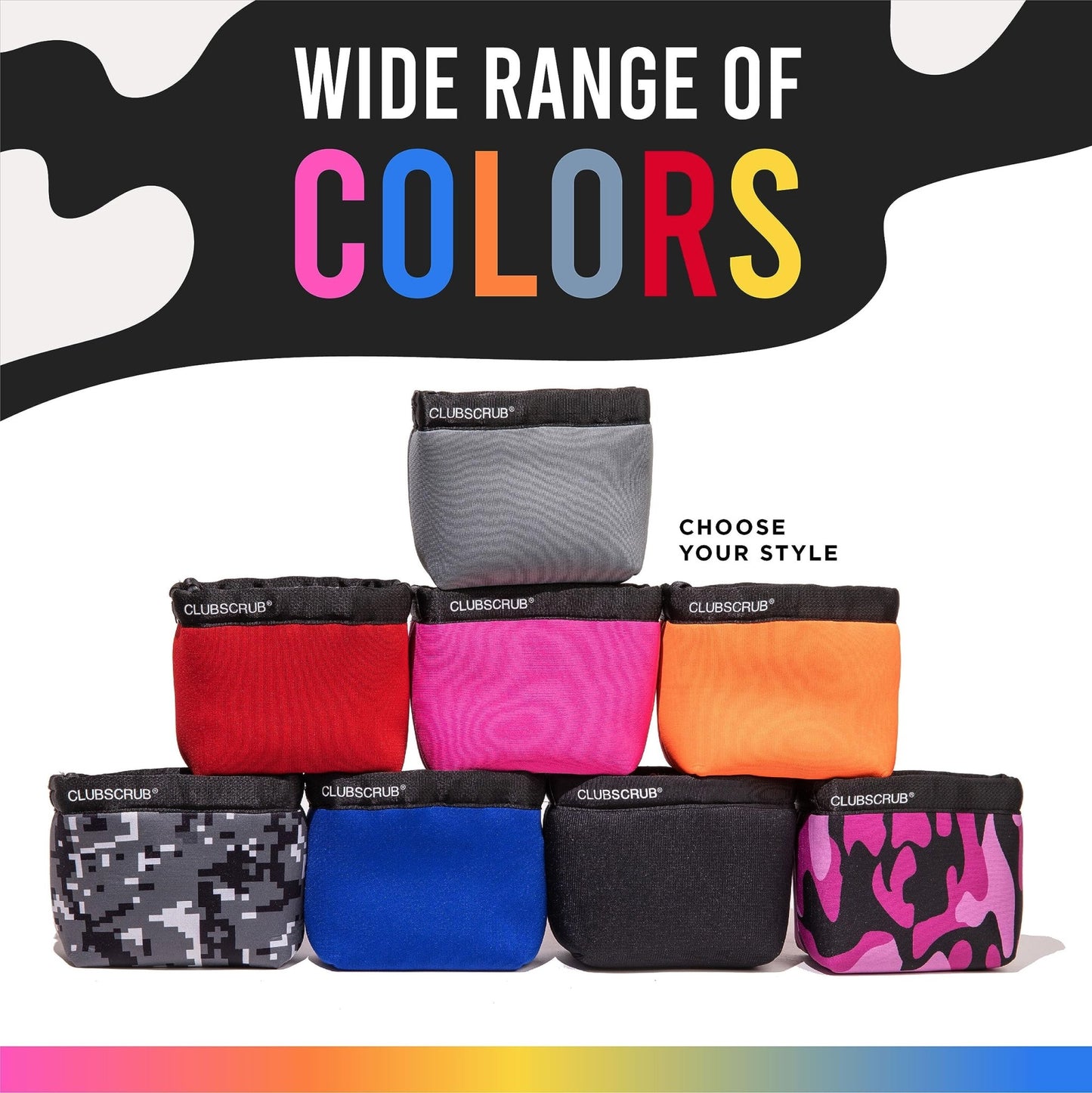 Golf Club and Golf Ball Cleaning Bag - Red - Microfiber Pro