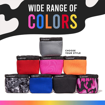 Golf Club and Golf Ball Cleaning Bag - Red - Microfiber Pro