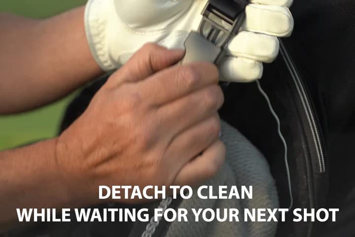 Golf Club and Golf Ball Cleaning Bag - Red - Microfiber Pro