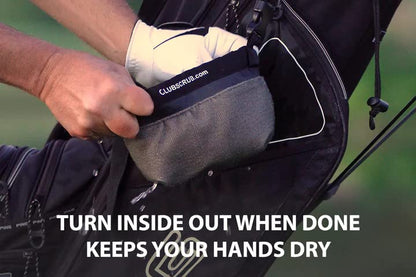 Golf Club and Golf Ball Cleaning Bag - Red - Microfiber Pro