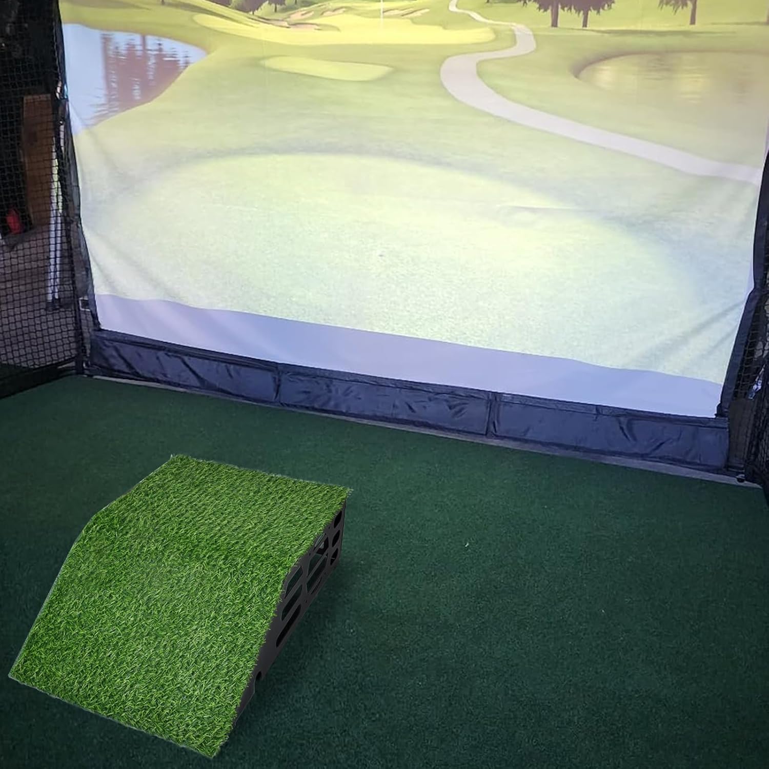 Golf Simulator Projector Cover - Floor Mounted Enclosure with Cooling Fan for Optimal Protection - Precizex