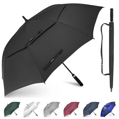 Gonex 54/62/68/72/80 Inch Extra Large Golf Umbrella - Black - 68 inch