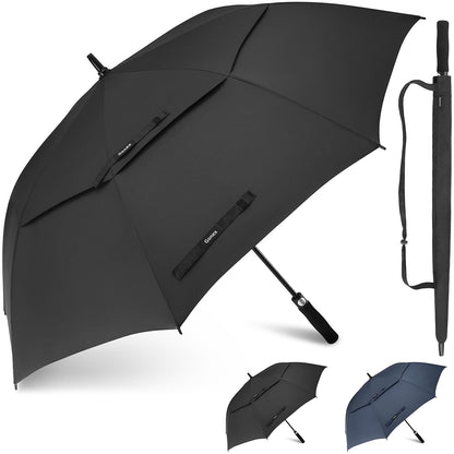 Gonex 54/62/68/72/80 Inch Extra Large Golf Umbrella - Black - 72 inch