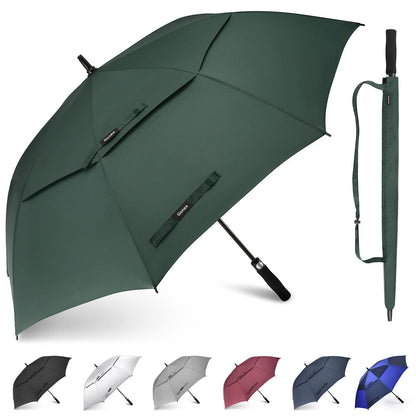 Gonex 54/62/68/72/80 Inch Extra Large Golf Umbrella - Dark Green - 62 inch