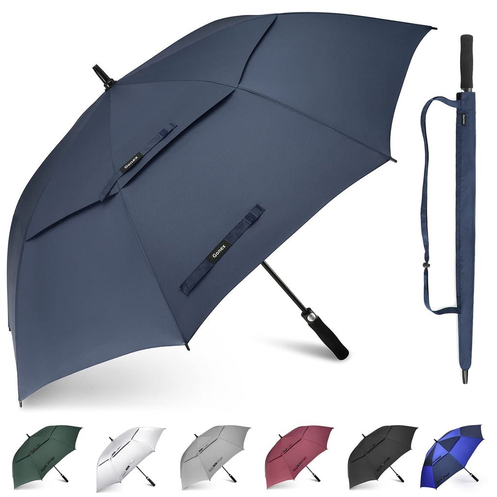 Gonex 54/62/68/72/80 Inch Extra Large Golf Umbrella - Navy - 68 inch