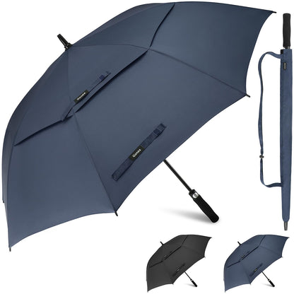 Gonex 54/62/68/72/80 Inch Extra Large Golf Umbrella - Navy - 80 inch