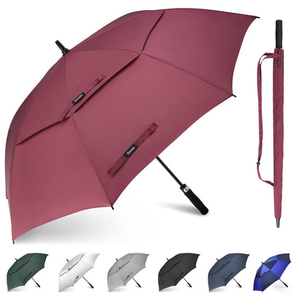 Gonex 54/62/68/72/80 Inch Extra Large Golf Umbrella - Wine - 68 inch